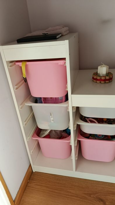 Estante de arrumaçao com caixas TROFAST
