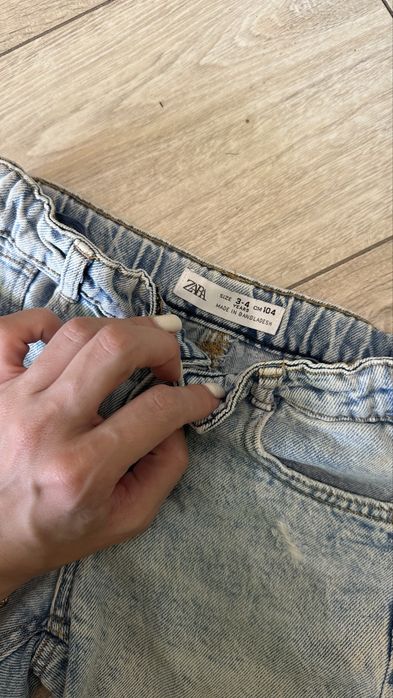 Zara 3-4 104 шорти джинсові