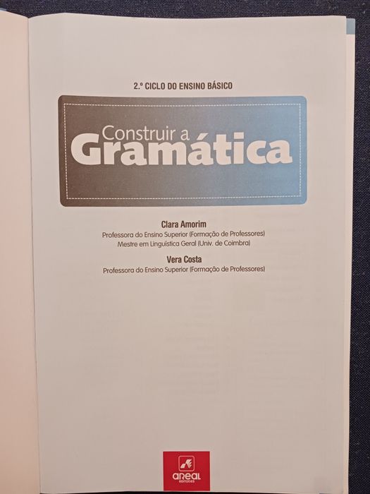 Construir a Gramática 2⁰ ciclo do Ensino Básico
