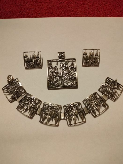 Duży zestaw biżuterii srebro 925