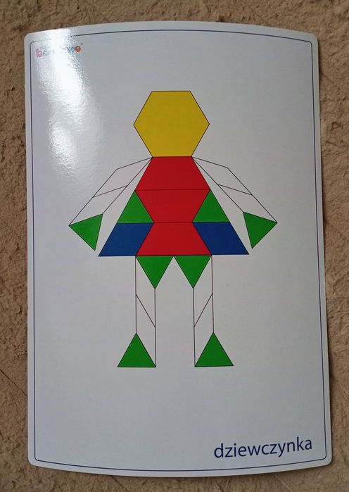 Bambino Mozaika XXL kreatywna zabawa w drewnianym pudełku nowa.