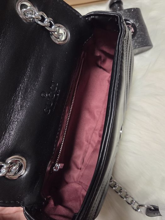 Новинка, м'яка сумочка "Gucci " чорна та бежева