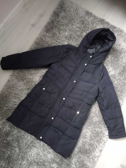 Пуховик синий на рост 140 см.