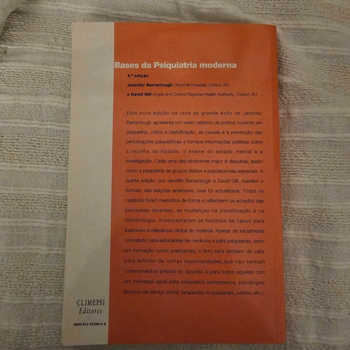 Bases de Psiquiatria Moderna, Jennifer Barraclough