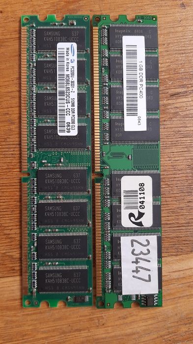 Оперативна пам'ять DDR 1 1gb 512mb
