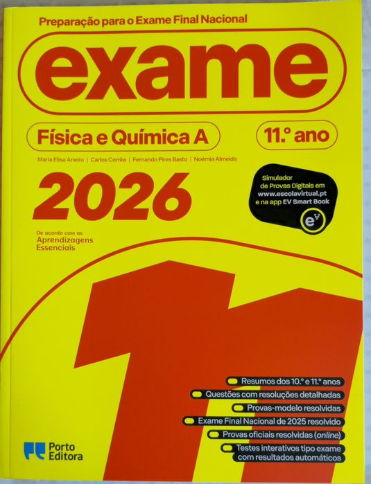 Livro Exame Física e Química 2026