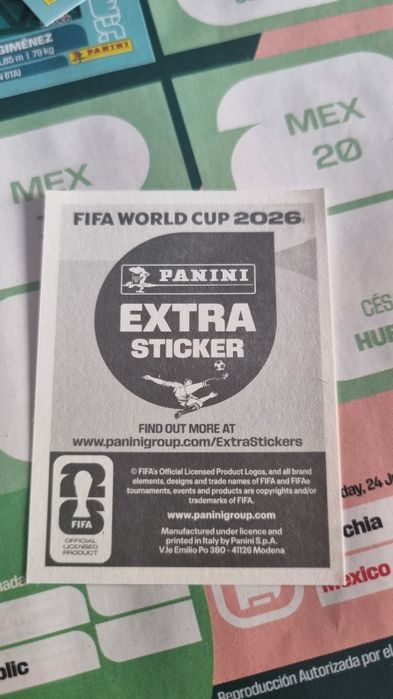 Jeremy Doku Extra Sticker Mundial 2026