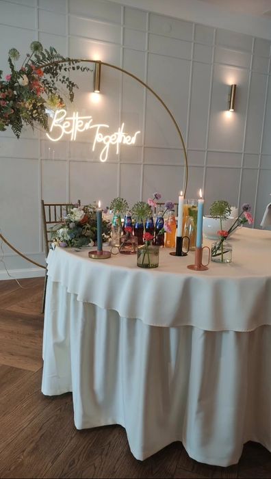 Neon weselny, napis weselny Better Together