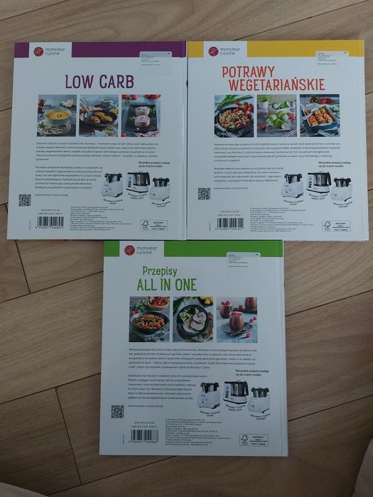 Zestaw 3 książek Monsieur Cuisine