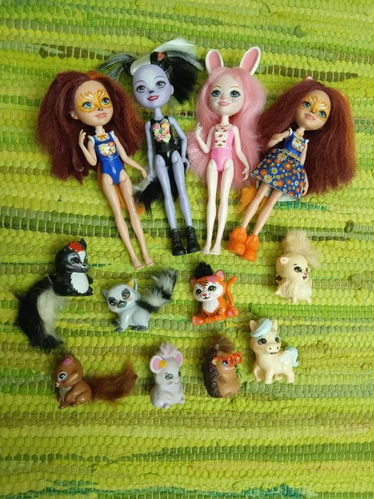 Цена за всё! Набор кукол и питомцев из серии Enchantimals.