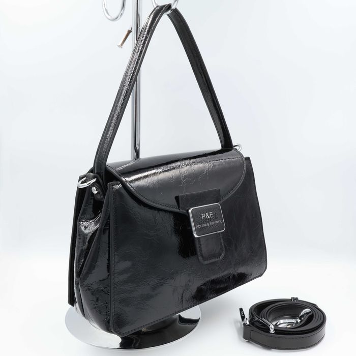 Сумка жіноча шкіряна Polina&Eiterou Y1908-1 Сумка женская кожаная лак