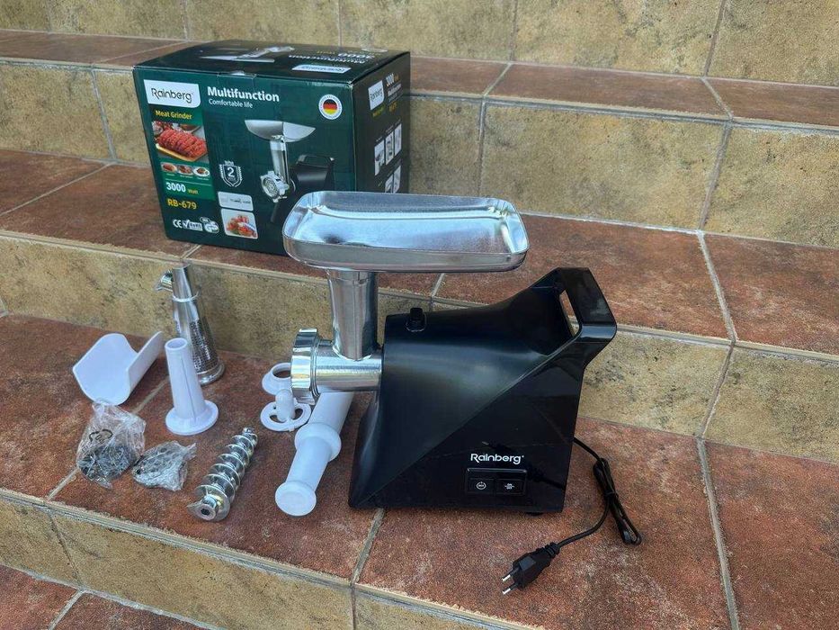 Мясорубка 3000W + соковыжымалка‼️ М'ясорубка‼️ Электромясорубка черная