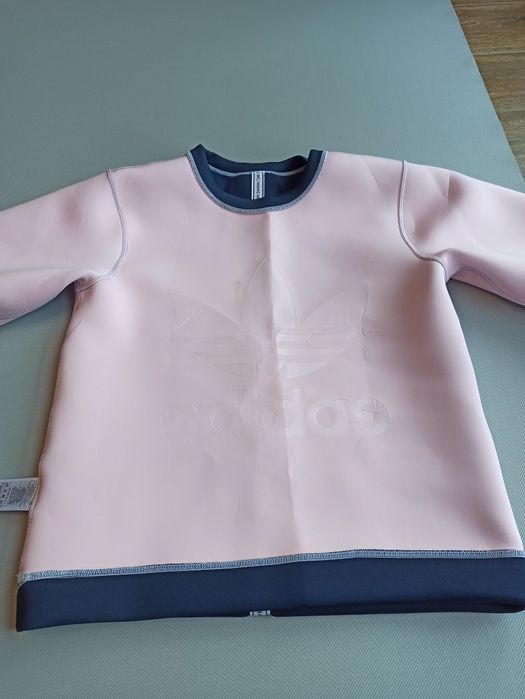Adidas bluza okrągły dekolt sweatshirt rozmiar 38