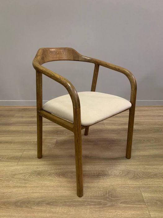 Кресло Обеденное Стул Дизайнерское  Дуб ткань Италия