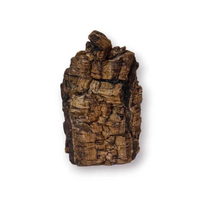 Pequeno Oratório Devocional Madeira Natural – Aplique Metálico