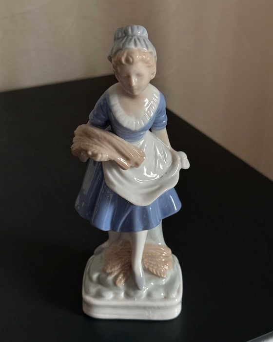 Vintage porcelanowa figurka Żniwiarka – prawdopodobnie Carl Scheidig