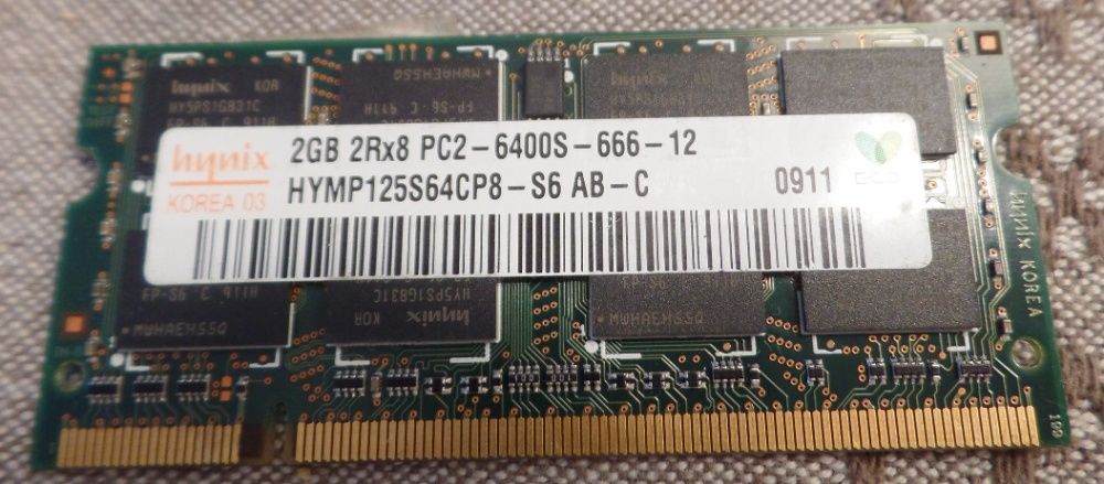 6 und Memórias Ram 2Gb 2RX8 PC2 6.400 (930)