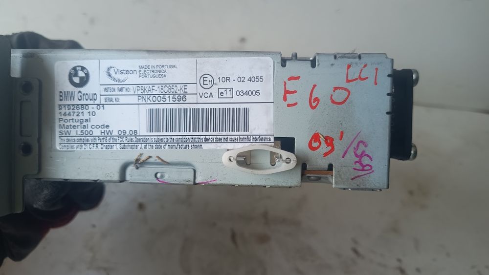 BMW E60 E61 radio lift jednostka czytnik 91926.80