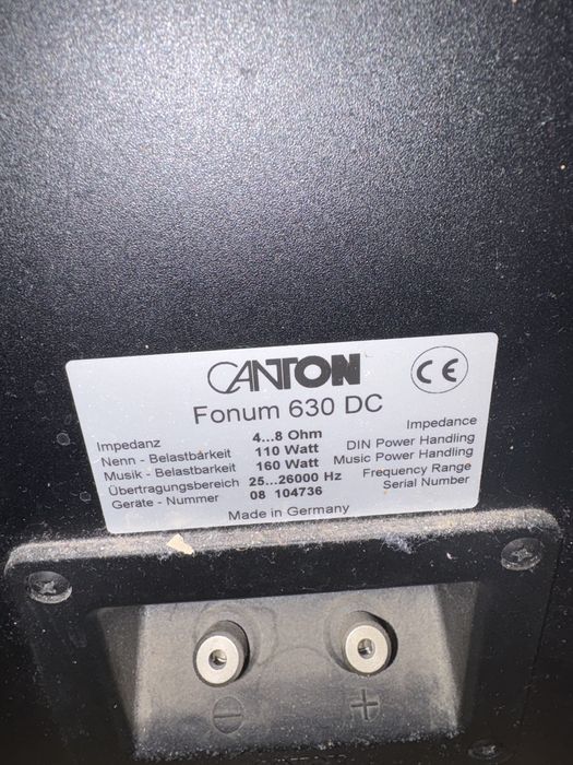 Продам акустику  колонки canton fonum 630 dc