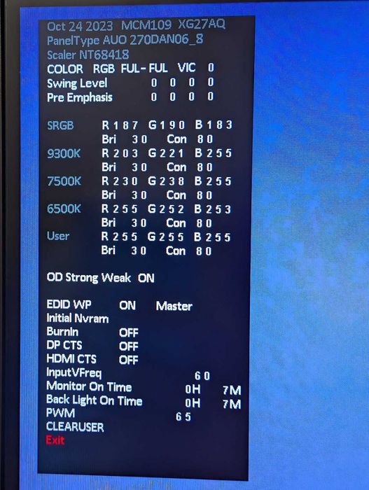 Монітор ASUS ROG Strix XG27AQ 27" QHD 170Гц Fast IPS, ELMB Sync + G-Sync, Factory Refurbished 0 годин