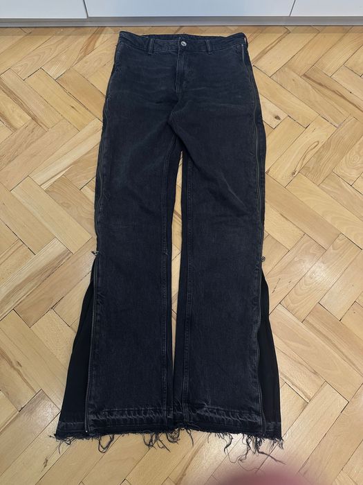 Zara Flared Zip Jeans