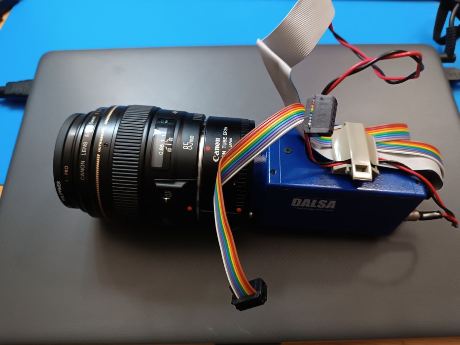 Câmera DALSA + Objetiva Canon