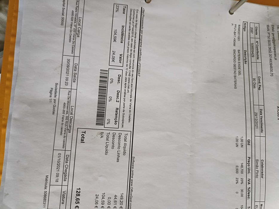 Vendo bateria de moto