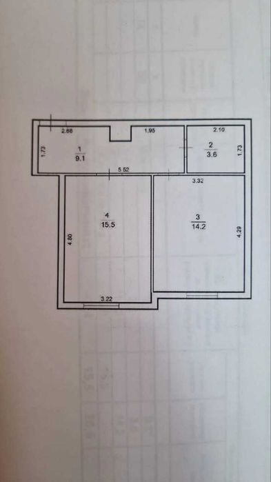 Найдешевша! Здана однокімнатна 42м2. Вигідно!