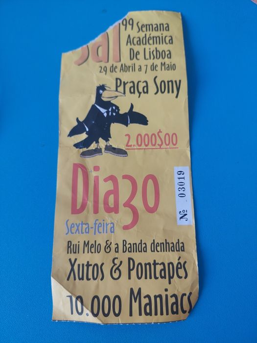 Bilhete Semana Académica em 1999