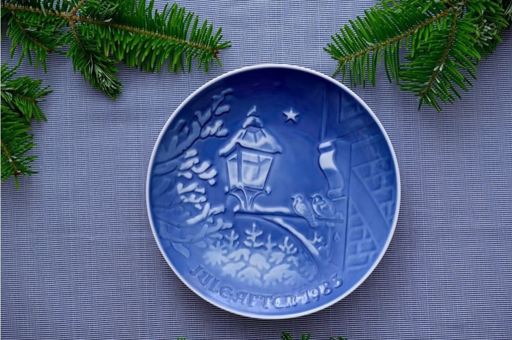 Duński talerze dekoracyjne kolekcjonerske