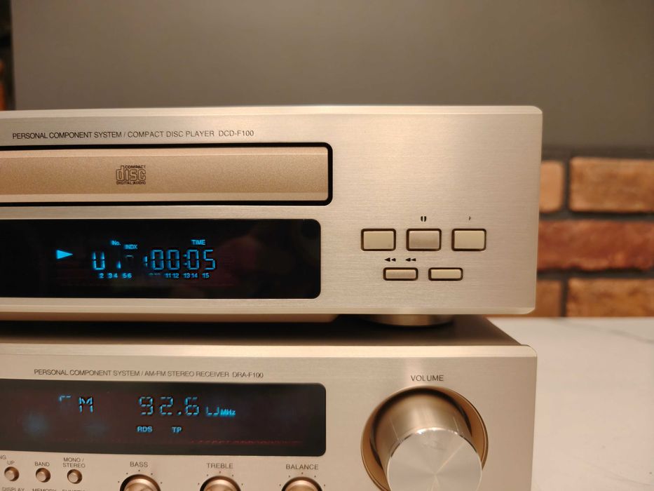 DENON DRA-F100 + DCD-F100 ! Amplituner + odtwarzacz ! Wieża