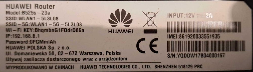 Huawei B525s-23a – router 4G LTE