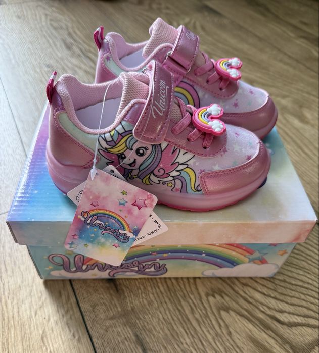 Buty dzieciece Unicorn świecące r.26