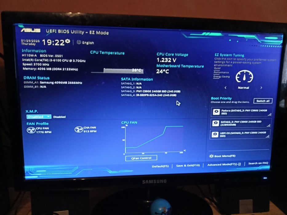 Płyta ASUS H110M-A + procesor i3