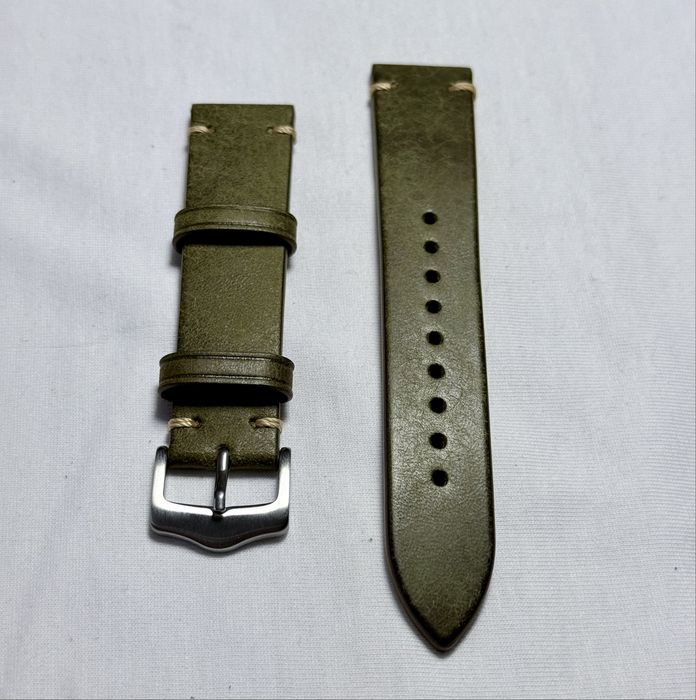 Nowy skórzany pasek do zegarka (20mm)