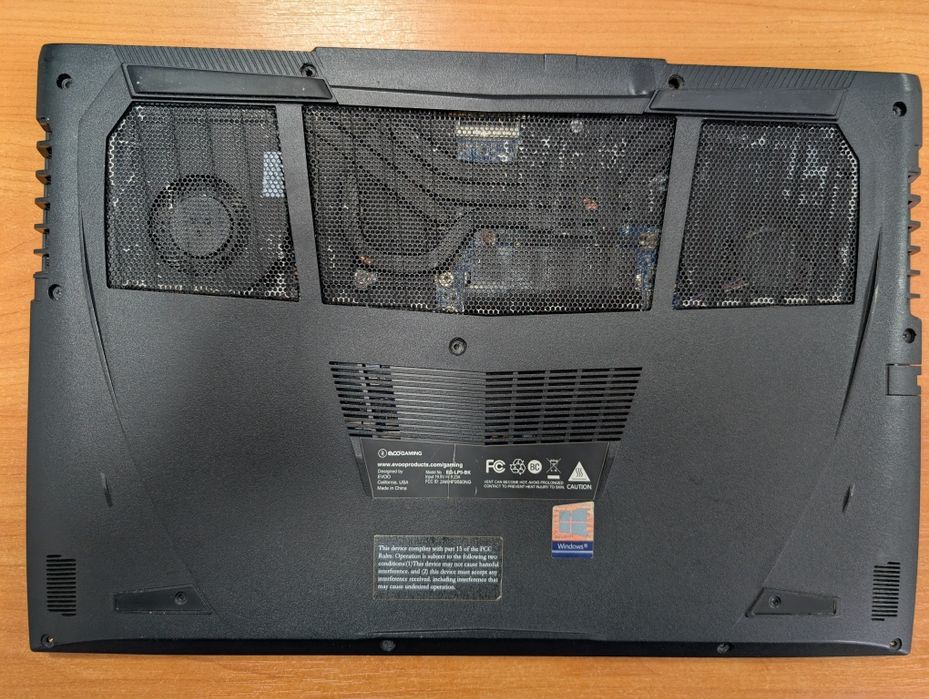 Ігровий ноут EVOO Gaming EG-LP5-BK/i7-9750H/GTX 1660ti/8Gb/SSD 128 Gb/