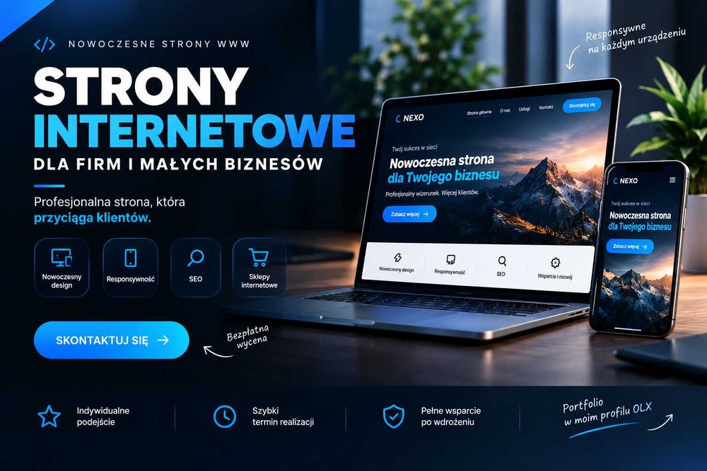 Strony internetowe dla firm | Nowoczesne strony WWW