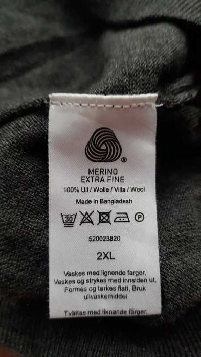 Dressmann merino 2XL grafitowy