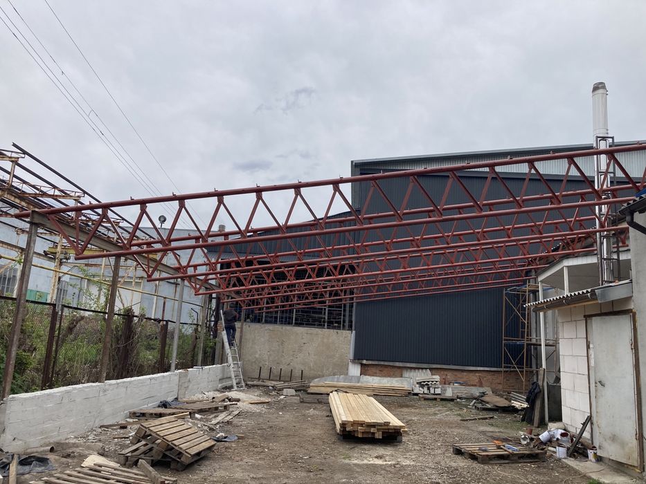 Фермы 10,5м 12м.армянка (ангар,склад,навес)