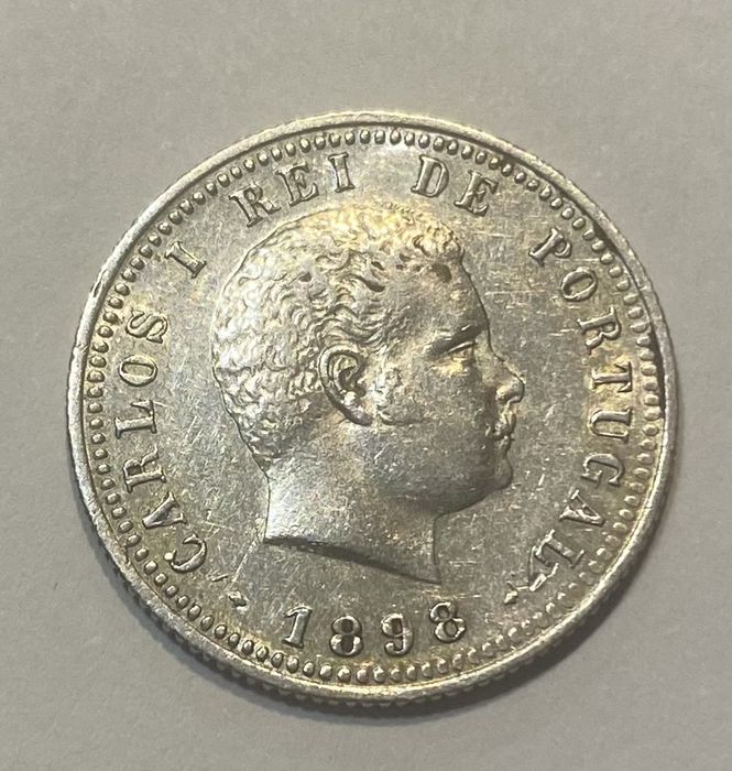 Moeda 605 - D CARLOS I - 100 Reis 1898
