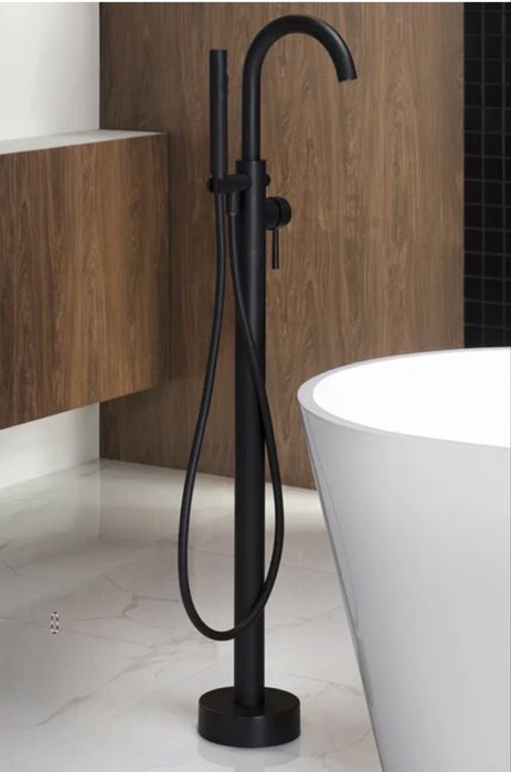 Veldman nowa bateria wannowa wolnostojąca czarna