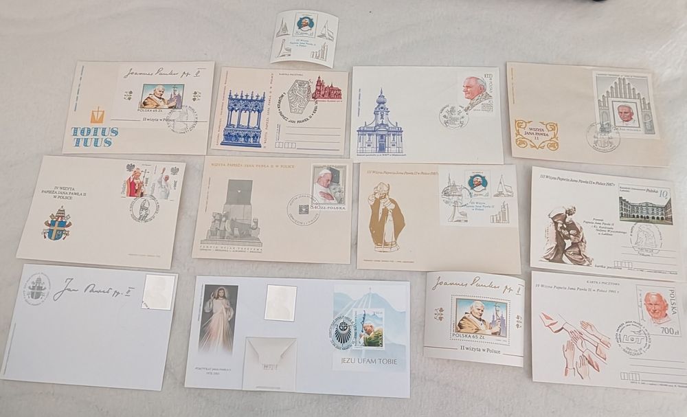 Znaczki koperty kartki.