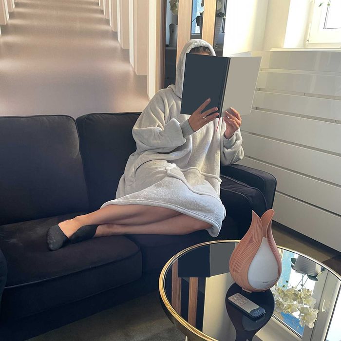 Koc Bluza Oversize Ciepła Gruba Kocobluza Długa 2w1 XXL Futrzak