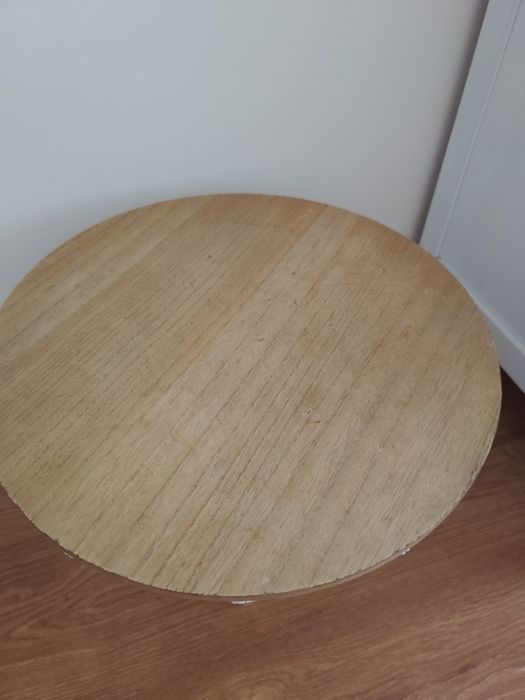 Mesa de apoio  madeira e metal