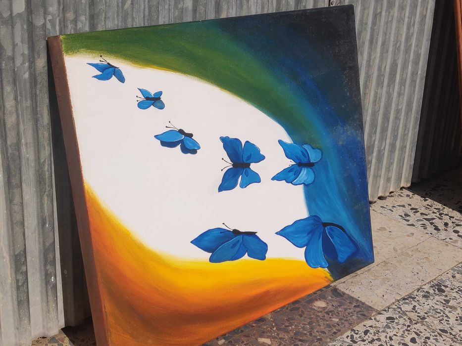 Quadro pintado à mão