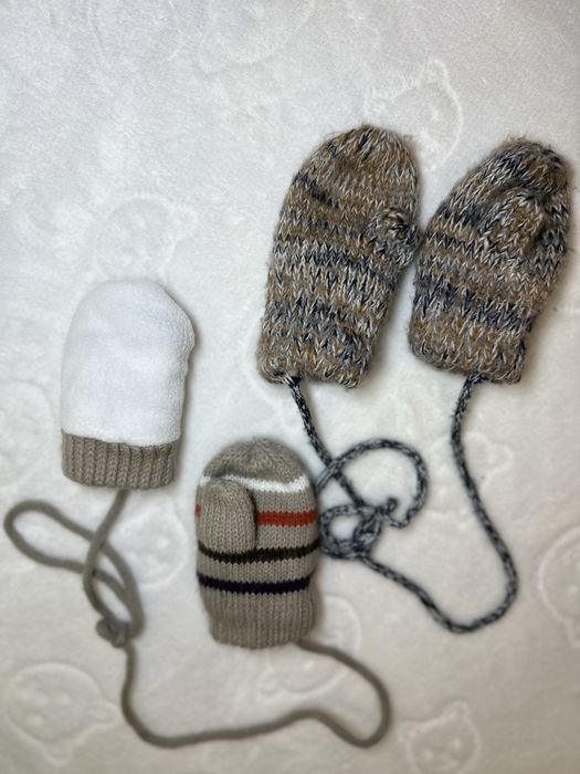 Рукавички дитячі нові 6-18м на флісі C&A