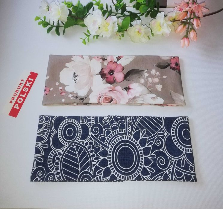 Szeroka opaska na głowę  * włosy * przeplatana lub płaska * handmade