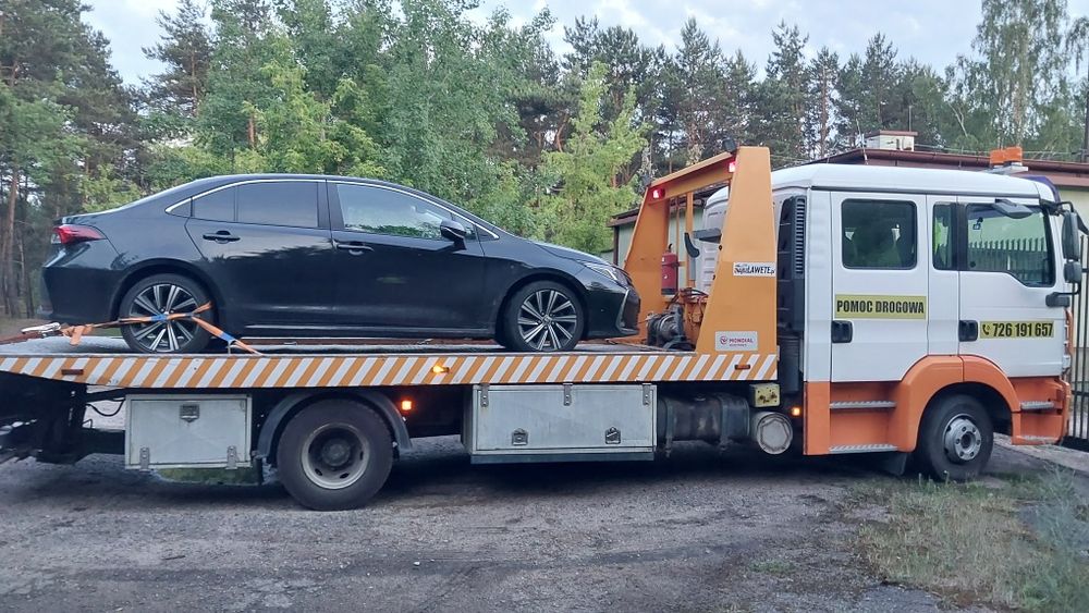 Pomoc drogowa, laweta, transport maszyn do 15t