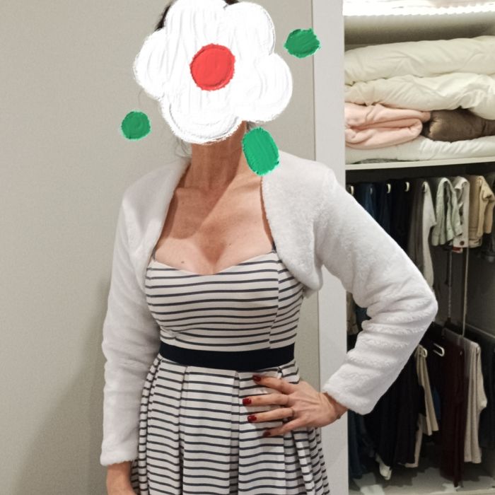 Bolero pelo branco M