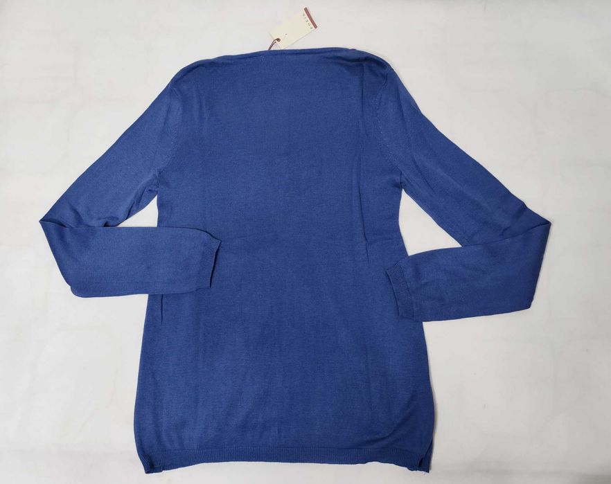 Sweter damski z wiskozy rozpinany niebieski EDEIS 40/42 SW0102